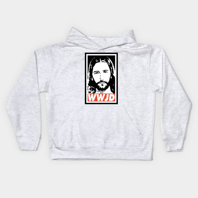 What Would Jesus Do Kids Hoodie by Nerd_art